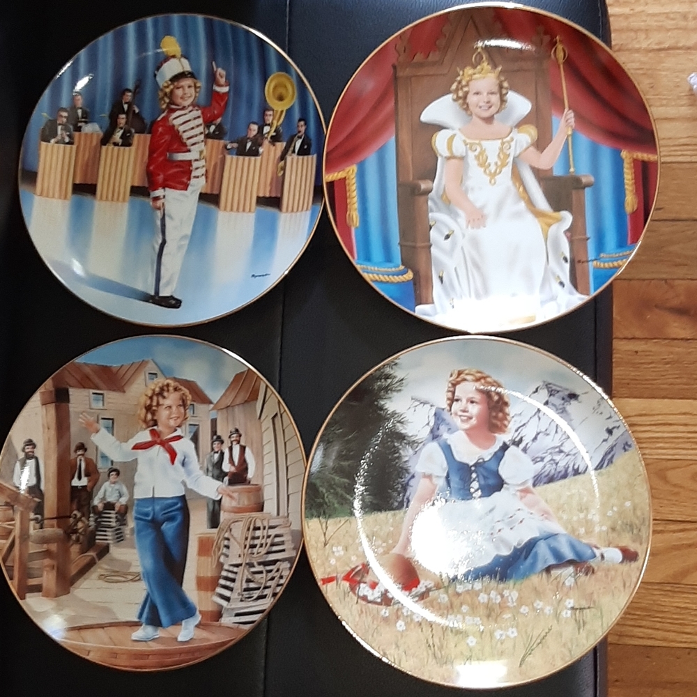 4 piece Shirley Temple plate  collection